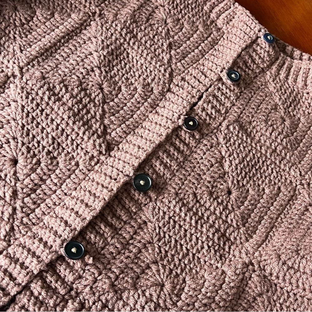 Handmade Brown Knit Sweater Medium - Picture 11 of 16